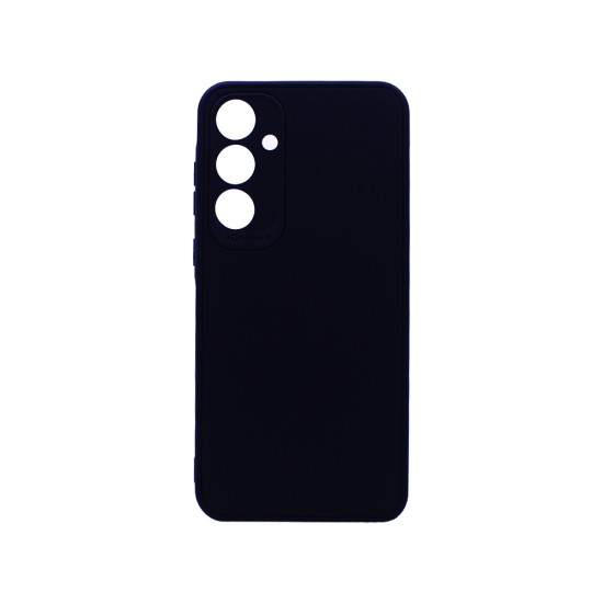 Soft Silicone Case with Camera Shield for Samsung Galaxy A35 Black